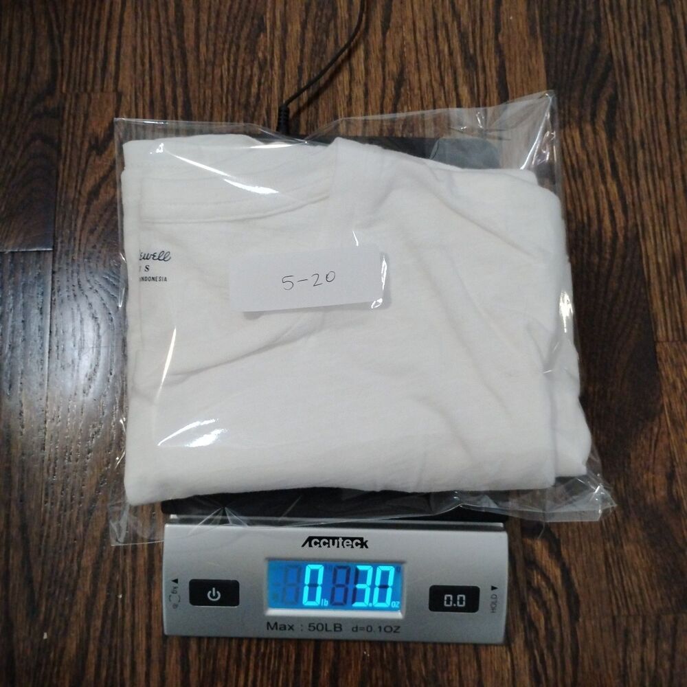 Madewell Whisper Cotton Short Sleeve Tee Size Small White - Picture 8 of 8
